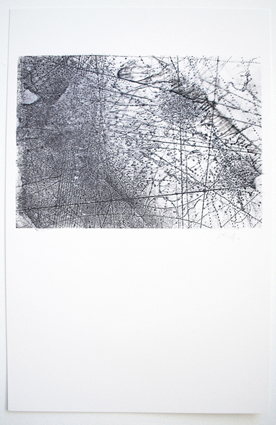 Serie de mapas No.1. Técnica mixta. Dimensiones: 22 x 35 cm. 2013.