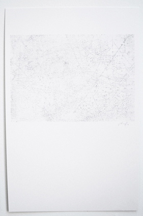 Serie de mapas No.4. Técnica mixta. Dimensiones: 22 x 35 cm. 2013.