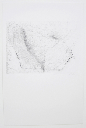 Serie de mapas No.5. Técnica mixta. Dimensiones: 22 x 35 cm. 2013.