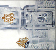 <i>Tránsito</i>. Óleo sobre lienzo. 100 x 50 cms. 2003.