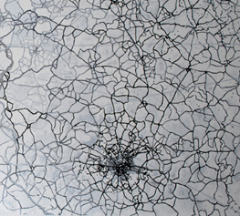 Serie Panoramas No.1. Óleo sobre lienzo. Dimensiones: 210 x 95 cm. 2016.