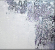 Serie Polo a tierra: Cartografías No.3. Óleo sobre lienzo. 100 x 50 cms. 2009.